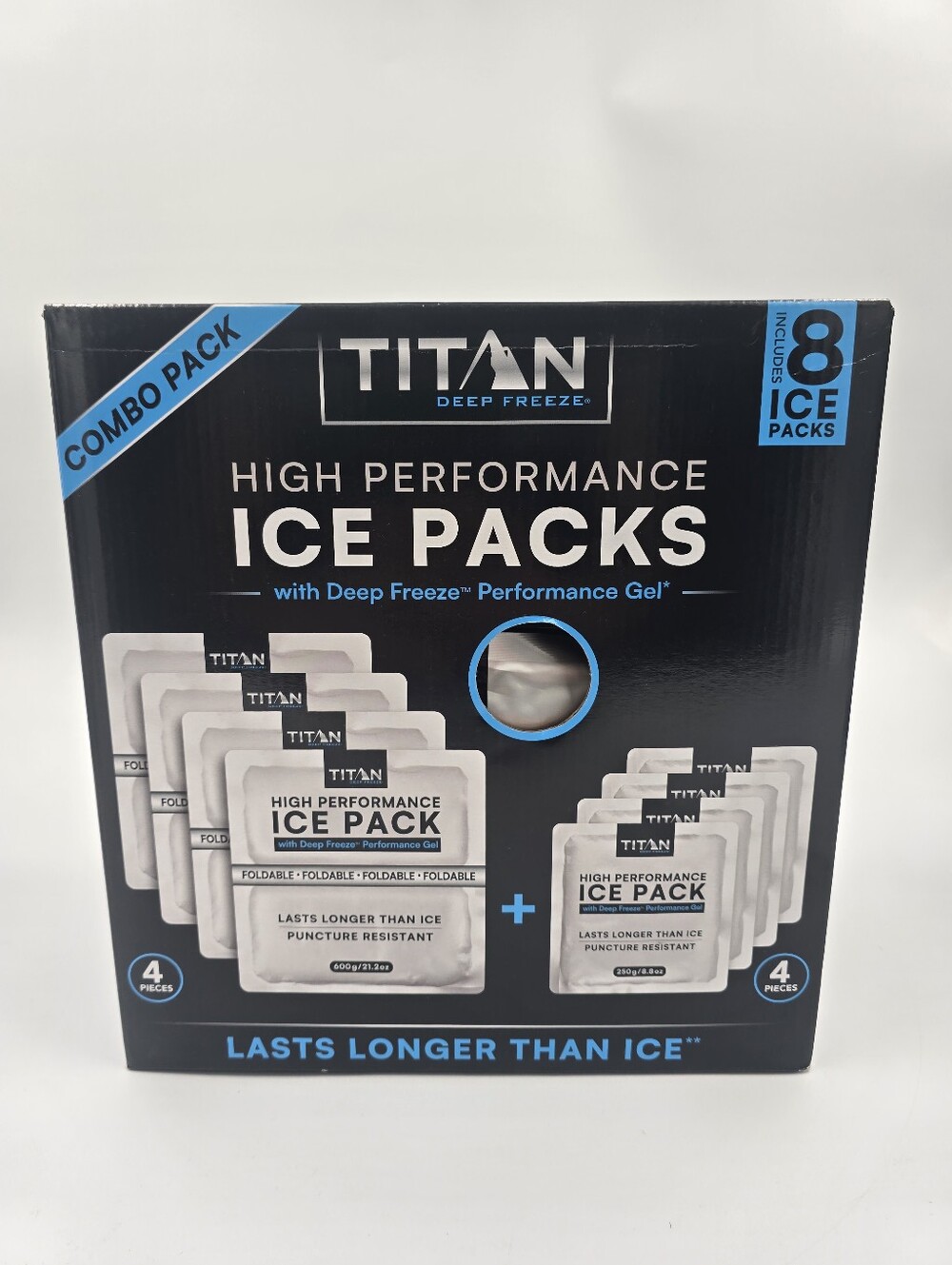 Titan by Arctic Zone High Performance Ice Packs, 8-pack Combo